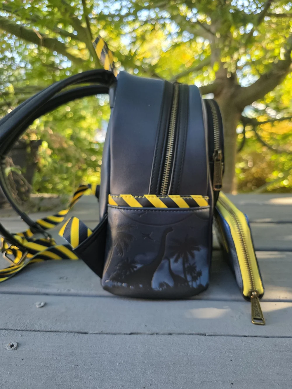 Loungefly Jurassic Park Glow In The Dark Backpack And Zip Wallet